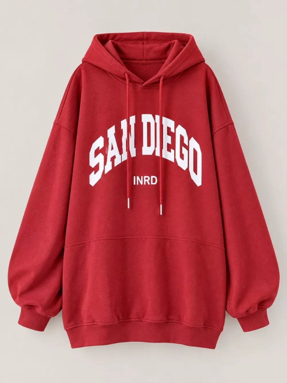 Letter Graphic Long Sleeve Hoodie - Picture 3 of 16